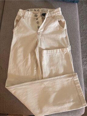 Song Carpenter 90s Boyfriend Jeans in Cream